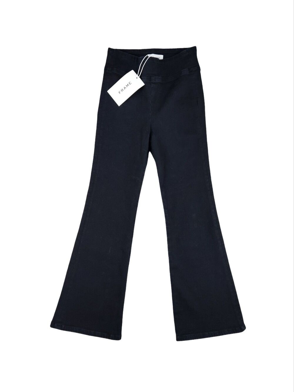 Frame Jet Set Crop Mini Boot Black Pull-on Stretchy Jeans size 0 NWT - Picture 2 of 8